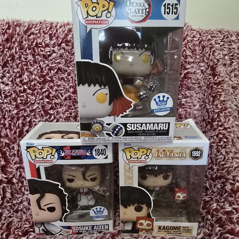 Funko Pop Animation Exclusive Figures Trio